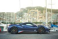 Ferrrari 488 Pista Piloti in the harbour of Monaco