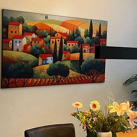 Photo de nos clients: Paysage coloré de la Toscane en automne par Jan Bechtum, sur ArtFrame