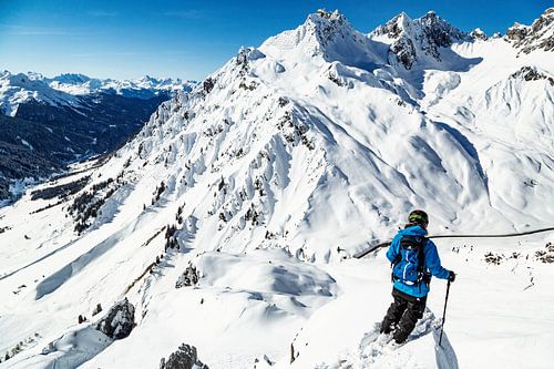 Le skieur et son domaine sur Hidde Hageman