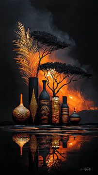 african-black-gold-orange