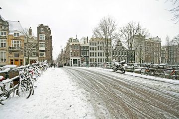 Snowy Amsterdam in winter in the Netherlands by Eye on You