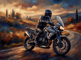 Mit der Triumph Tiger 800 durch die Hügel der Toskana