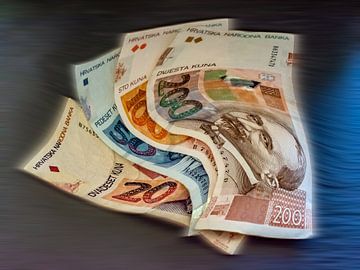Munteenheid : Kroatische bankbiljetten van Michael Nägele