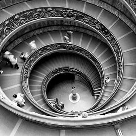 Discover the Timeless Beauty of Giuseppe Momo's Spiral Staircase at the Vatican Museums by Eriks Photoshop