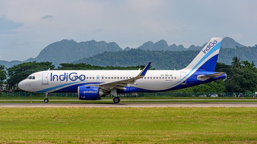Indigo Airbus A320neo Passagierflugzeug. von Jaap van den Berg