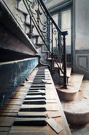 Detail of Abandoned Piano. by Roman Robroek - Photos of Abandoned Buildings