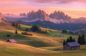 Wanderlust in sommerlichen Alpen