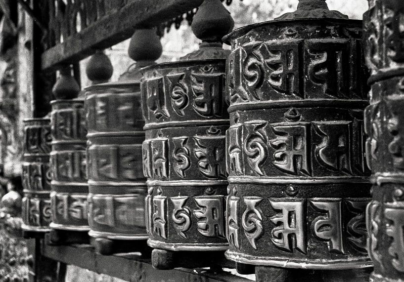 Gebedsmolens in Nepal van JPWFoto