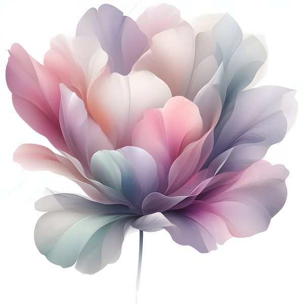 Bloem in pastelkleuren van Jessica Berendsen