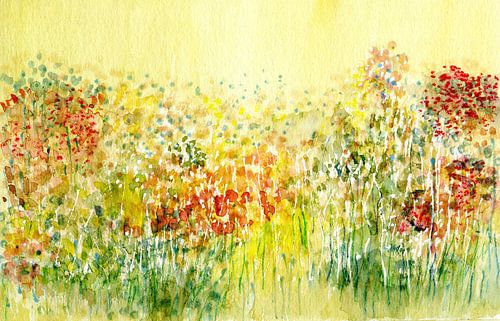 prairie fleurie en filigrane 2