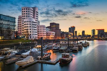 Medienhafen in Düsseldorf van Michael Abid