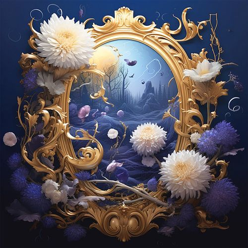 Bloemen abstracte nacht