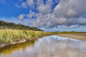 Landschap getijdengeul Goeree-Overflakkee van eric van der eijk