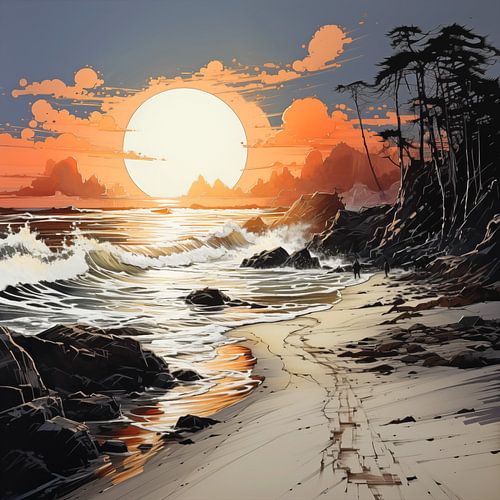 At the beach