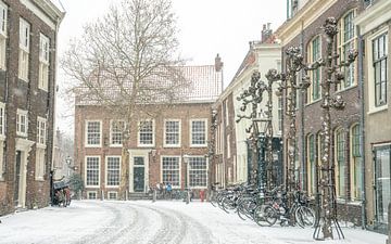 Leiden in de sneeuw von Dirk van Egmond