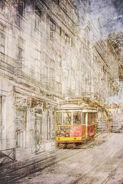 Tram line 28 Lisbon by Frans Nijland
