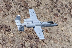 Fairchild Republic A-10 Thunderbolt II im Tiefflug.