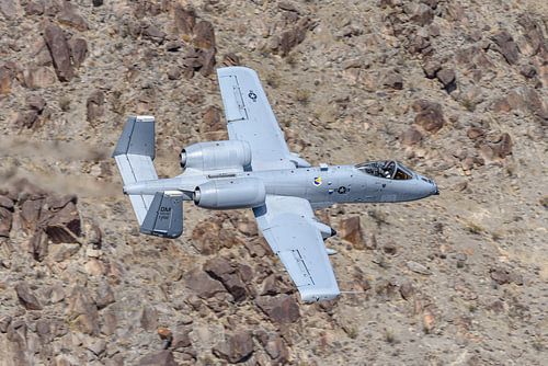 Laagvliegende Fairchild Republic A-10 Thunderbolt II.