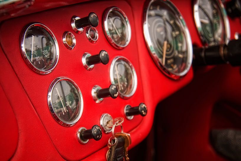 Armaturenbrett im Detail - Oldtimer van Petra Voß