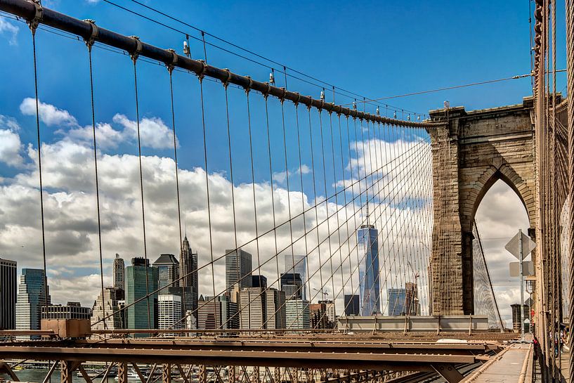 New York Brooklyn Bridge Manhattan by Carina Buchspies