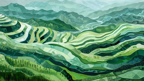 Golven van de Rijsterrassen