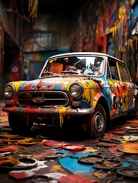 &quot;Banksy trifft Pollock-Kunst von PixelPrestige