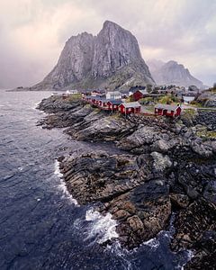 Fischerhütten Hamnoy auf den Lofoten, Nord-Norwegen