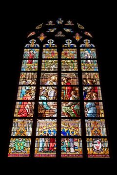 Glas in lood raam Sint Jan kathedraal van Peter Bartelings