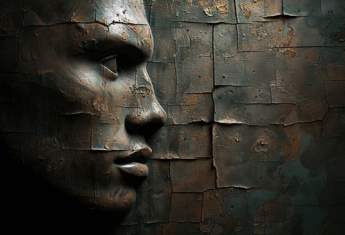 Wall portrait in profile