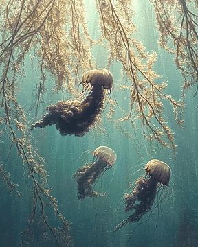 Jellyfish flora: Fluid Elegance by Surreal Media