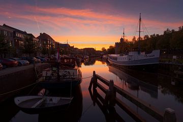 Zonsopkomst Thorbecke Gracht Zwolle van Rick Kloekke