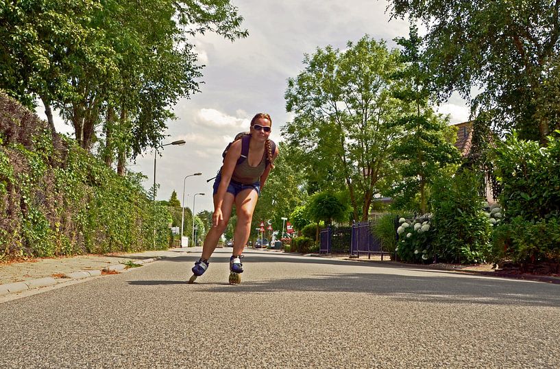 Skater in Klaaswaal von Willem Scherpenisse