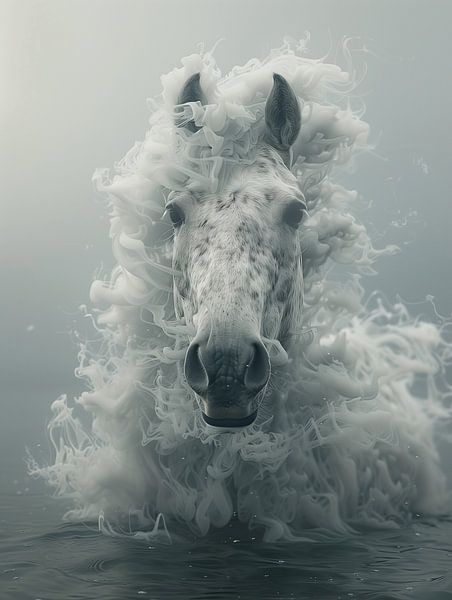 Manifestation éthérée : Un cheval de fumée par Artz by Mr.JAi