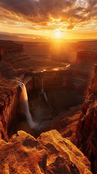 Grandioos uitzicht op de natuur, uitzicht van bovenaf van fernlichtsicht