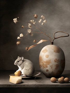 Nature morte avec souris sur Jacky