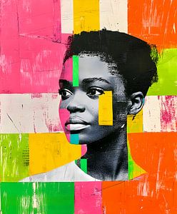 Afrikanische Farben Porträt