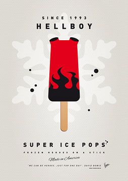 My SUPERHERO ICE POP - Hellboy van Chungkong Art