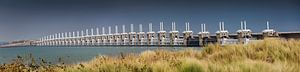 Panorama des Sturmflutwehrs Oosterschelde von Frans Lemmens