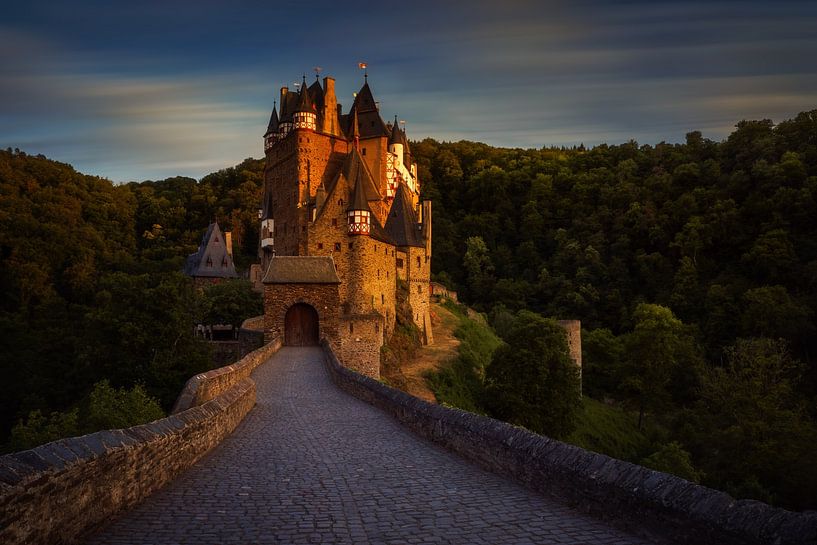 Burg Eltz Sonnenuntergang von Wojciech Kruczynski
