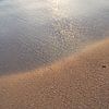 Nasser Sand bei Sonnenaufgang am Mittelmeer 2 von Adriana Mueller