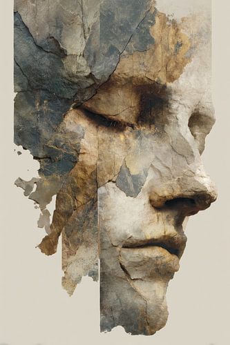 abstract fictief muur portret vrouw