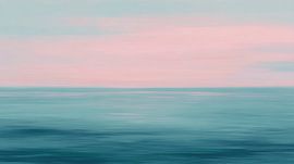 „Soft Horizon“ in Blush und Aqua von Mosaic Dialogue