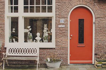 Façade d'une maison à Amsterdam sur Carolina Reina