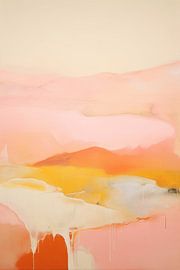 Abstrakte Terrakotta von Abstraktes Gemälde