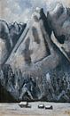 Waxensteinspitzen, Garmisch-Partenkirchen door Marsden Hartley van Peter Balan thumbnail