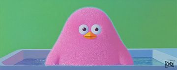 Kuikenschilderij | Fluffy Baths van OMG Art