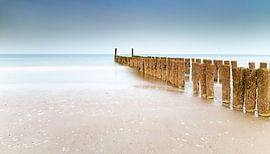 The groynes on the coast of Zeeland