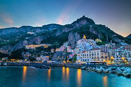 Amalfi after sunset by t.ART
