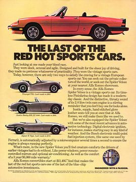1985 Alfa Romeo Spider Veloce Werbung von Atelier Liesjes