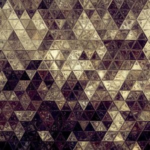 Mosaïque triangle métal #mosaique sur JBJart Justyna Jaszke